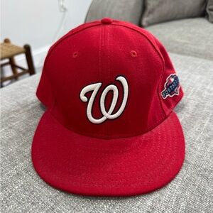 New Era 59FIFTY Washington Nationals 2012 Postseason Fitted Hat Red 7 3/4 MLB